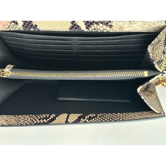 Versace Virtus Leather Brown Wallet on Chain Shoulder Bag 1006364 IT NWT $1275 - Picture 8 of 15